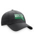 Men's Charcoal North Texas Mean Green Slice Adjustable Hat - фото #4