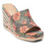 Фото #3 товара COCONUTS by Matisse Audrey Floral Wedge Womens Beige Casual Sandals AUDREY-739