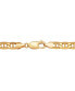 Фото #4 товара Italian Gold beveled Mariner Link 20" Chain Link Necklace in 10k Gold