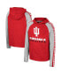 ფოტო #1 პროდუქტის Big Boys Crimson Indiana Hoosiers Ned Raglan Long Sleeve Hooded T-shirt