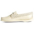 Sperry 2Eye Perforated Boat Womens White Flats Casual STS87114