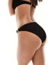 Фото #7 товара 4th & Reckless palermo tortoise shell buckle high leg bikini bottom in black