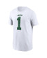 Men's Ahmad Sauce Gardner White New York Jets Legacy Player Name and Number T-shirt