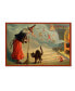 Фото #1 товара Vintage Apple Collection 'Halloween Witch And Cat' Canvas Art - 16" x 24"