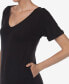 Фото #4 товара Women's Short Sleeve V-Neck Maxi Dress