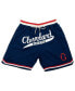 Men's Navy Cleveland Buckeyes Replica Mesh Shorts