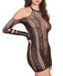 Фото #3 товара Эротическое белье Hauty Жемчужно-черное ажурное платье с открытыми плечами