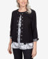 ფოტო #5 პროდუქტის Women's World Traveler Ponte Jacket with Animal Trim