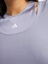 adidas Training – HIIT – Cropped-T-Shirt in Blau