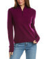 Forte Cashmere Rib Zip Mock Cashmere Sweater Women's