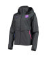 Фото #2 товара Women's Black Barcelona AWF Raglan Full-Zip Jacket