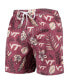 Men's Maroon Virginia Tech Hokies Vintage-Like Floral Swim Trunks