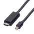 Фото #3 товара VALUE Mini DisplayPort Cable - Mini DP-UHDTV - M/M - 2 m - 2 m - Mini DisplayPort - Male - Male - Straight - Straight