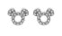 Фото #1 товара Sparkling silver Mickey Mouse earrings ES00011RZWL.CS