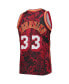 Men's Alonzo Mourning Red Miami Heat Hardwood Classics 1996-97 Lunar New Year Swingman Jersey