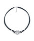 ფოტო #1 პროდუქტის Round Disc Medallion Black Leather Celtic Sun Rising Wishing Tree Of Life Collar Necklace For Women Sterling Silver