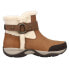 Фото #1 товара Easy Spirit Elinor Round Toe Zippered Pull On Booties Womens Brown Casual Boots