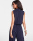 Фото #2 товара Women's Pinstriped Vest, Created for Macy's