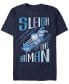 Фото #1 товара Batman Men's Joker and Harly Quinn Sleigh The Batman Short Sleeve T-Shirt