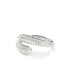 ფოტო #2 პროდუქტის Sublima Crystal Cultivated Pearl, Round Cut, White, Rhodium Plated Cuff