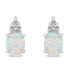 Beautiful jewelry set with opals SET245W (earrings, pendant)