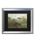 Фото #1 товара Claude Monet The Artist's Garden in Argenteuil Matted Framed Art - 27" x 33"