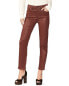 Фото #1 товара Paige Stella Burgundy Dust Luxe Coating Super High Rise Straight Leg Jean