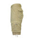 Men's Vintage-Like Cotton Cargo Belted Shorts