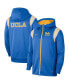 Фото #4 товара Men's Blue UCLA Bruins Sideline Lockup Performance Full-Zip Hoodie Jacket