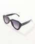 Фото #4 товара AJ Morgan oversized angular sunglasses in black