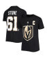ფოტო #1 პროდუქტის Big Boys Mark Stone Black Vegas Golden Knights Player Name and Number T-shirt
