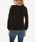 Фото #2 товара Black Label Women's Cutout-Sleeve Top