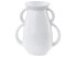 Фото #1 товара Аксессуары для цветов Beliani Белая ручная керамическая ваза KOROPI