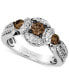 ფოტო #1 პროდუქტის Chocolate Diamond & Nude Diamond Ring (5/8 ct. t.w.) in 14k White Gold