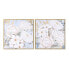 Фото #1 товара Картина DKD Home Decor Цветы романтик 60 x 3,5 x 60 cm (2 штук)