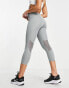 Фото #3 товара Nike Running Dri-FIT Fast cropped leggings in marl grey