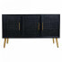 Sideboard Alexandra House Living Black Golden MDF Wood