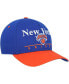 ფოტო #4 პროდუქტის Men's Blue, Orange New York Knicks Super Hitch Adjustable Hat