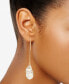 ფოტო #2 პროდუქტის Cultured Freshwater Pearl (13mm) Drop Earrings Set in 14k Gold-Plated Sterling Silver