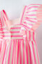 Striped jacquard dress
