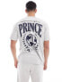 Фото #3 товара Prince co-ord unisex varsity print t-shirt in grey marl