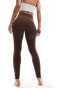 Фото #8 товара Vero Moda seamless leggings in coffee bean brown