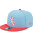 Men's Light Blue, Red Chicago White Sox Spring Basic Two-Tone 9FIFTY Snapback Hat light blue, red - фото #1