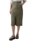 ფოტო #1 პროდუქტის Women's Triple Threat Front-Slit Midi Skirt
