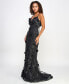 Фото #6 товара Juniors' Embroidered Open-Back Gown, Created for Macy's