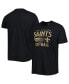 Фото #1 товара Men's Black New Orleans Saints Wordmark Rider Franklin T-shirt