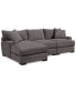 Фото #2 товара Rhyder 3-Pc. Fabric Sectional Sofa with Chaise, Created for Macy's