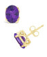 Фото #1 товара Серьги Macy's Amethyst Stud