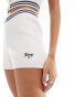 Фото #1 товара Tommy Jeans co-ord knit tipping shorts in white