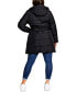 Фото #4 товара Plus Size Longline Puffer Jacket